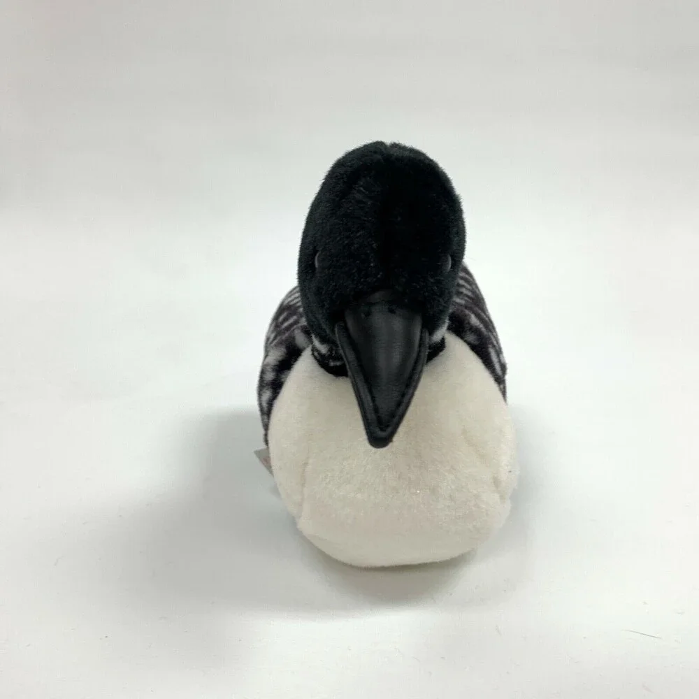 K‎ & M Toys Duck Duckling Loon Black White Stuffed Animal Toy Plush 2001